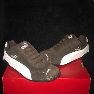 New Puma flight brown/pink sneaker shoes
